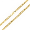 Złoty łańcuszek męski 55cm PEŁNY splot Królewski trapezowy 3mm pr.585